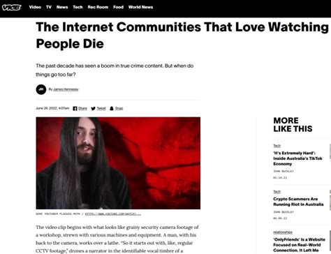 The Internet Communities That Love Watching People Die 